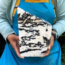 9.13LB Rare Natural Beautiful Zebra Stone Crystal Mineral Specimen 2199