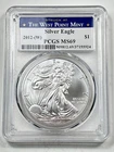 2012-W $1 American Silver Eagle PCGS MS69 1 oz Coin Struck at West Point