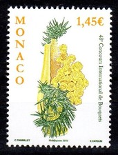Timbre Monaco n°2962 Concours International de Bouquets