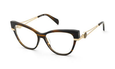 Blumarine VBM252 09BD AVANA MARRONE/ROSSO LUCIDA 54/15/135 WOMAN Eyewear Frame
