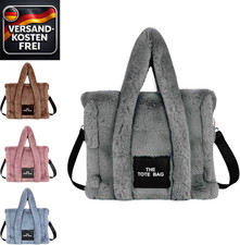 Plüsch Tragetasche Damen großer Stauraum verstellbarer Gurt für Reisen Shopping