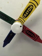 Vintage Ceiling Fan. Nos Crayon Ceiling Fan With Switch Plate