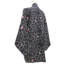 10671C5 Silk Japanese Kimono Haori Jacket Camellia