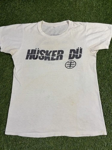 80s Husker Du Band T Shirt Sz M Hardcore Punk 1980s vintage concert t-shirt, vintage, single stitch, B+ condition