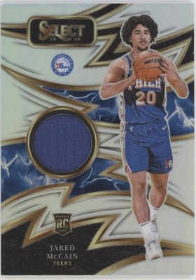 Jared McCain 2024-25 Panini Select Prizm Swatch RC #SPK-MCC
