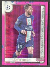 Lionel Messi 2022-23 Stadium Club Chrome Championship Contributions Pink /150