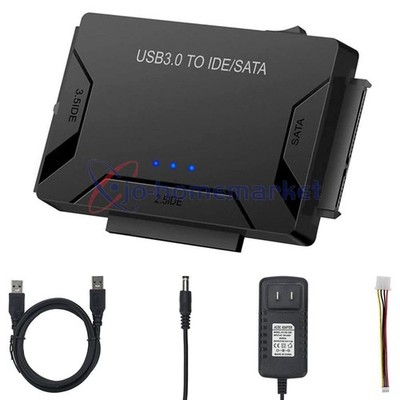 USB 3.0 To IDE/SATA Converter Adapter Kit For 2.5''/3.5'' SATA/IDE/SSD Hard Drive