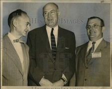 1954 Press Photo Dr. Andrew Whitley and New Orleans Dental Conference speakers