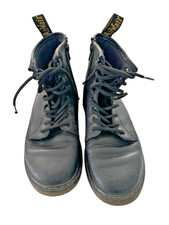 DR DOC MARTENS 1460 J Soft Leather Zip Boots -Boys Girls Kids UK 2 / US 3