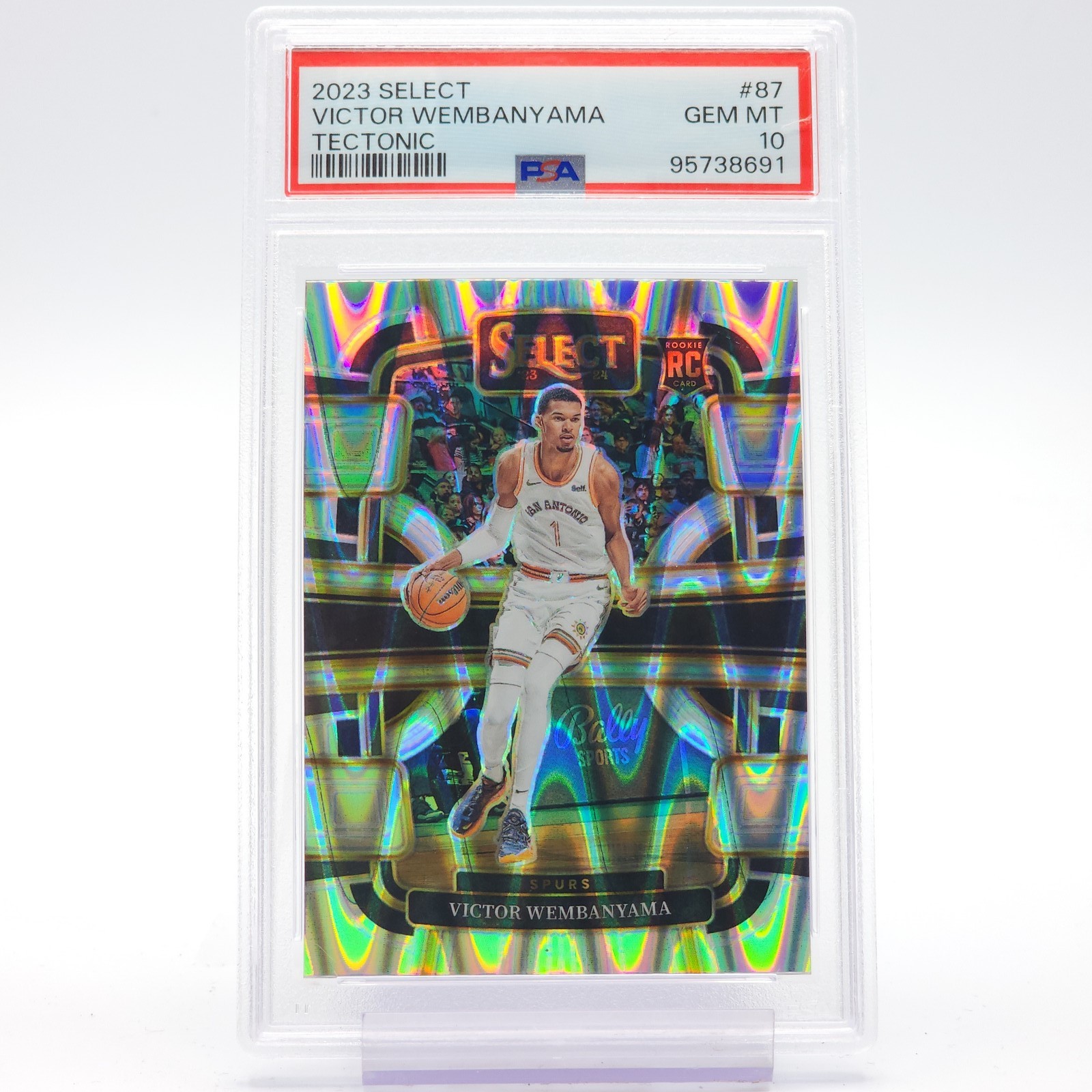 VICTOR WEMBANYAMA 2023-24 SELECT TECTONIC ROOKIE #87 PSA 10 Q5580