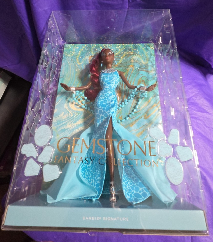 Barbie Signature Gemstone Fantasy Collection Turquoise Doll #HJX21 w/Shipper