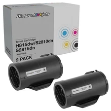 Toner Cartridge Replacement for Dell 593-BBMF 47GMH HY (Black, 2-pack)