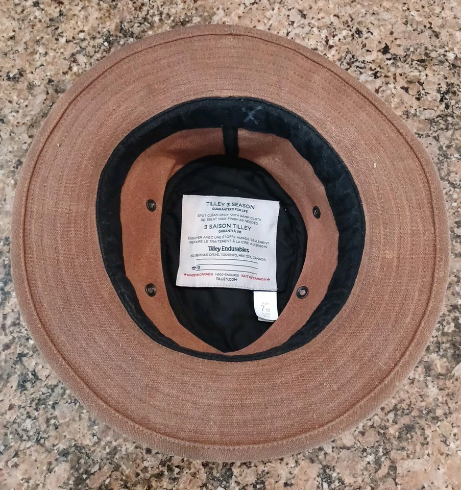 Tilley Dakota Waxed Canvas 3 Season Hat, Model TWC09, Size 7-1/2 - Image 4 of 4
