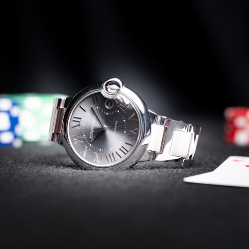 Ballon Bleu de Cartier Gray Sunray-brushed Dial Steel Bracelet