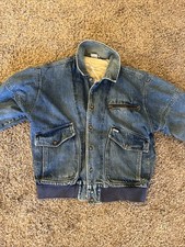 Vintage Guess By Georges Marciano Denim Bomber Jacket - Men s Medium - USA Made