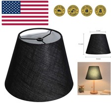 Barrel Black Small Lamp Shade for Table Floor Lamps Replacement, 6x10x7.5 Inc...