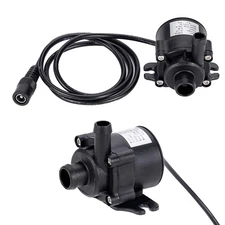 92 GPH Mini Submersible Pump Small Fountain Pump (6.5W 350L/H) for water Black
