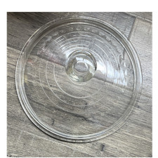 Clear Glass Round Bowl, Wagner Ware, Center K...