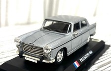 Peugeot 404 Silver 1/43 Diecast Car Model, Near Mint, Collectible Hobby