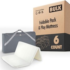 Stock Your Home Foldable Pack Play Mattress 6 Pack