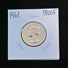 1961 Washington Quarter Proof  Silver Washington quarter #R103