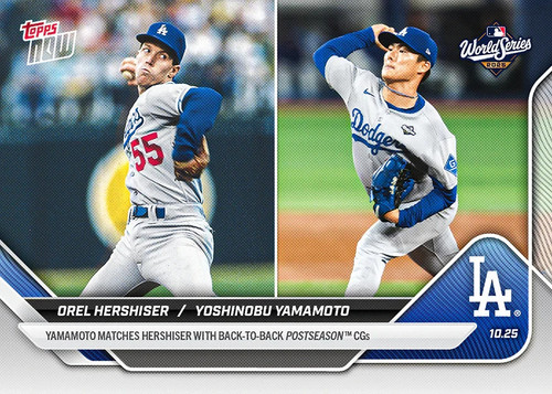 2025 Topps Now 902 Orel Hershiser / Yoshinobu Yamamoto
