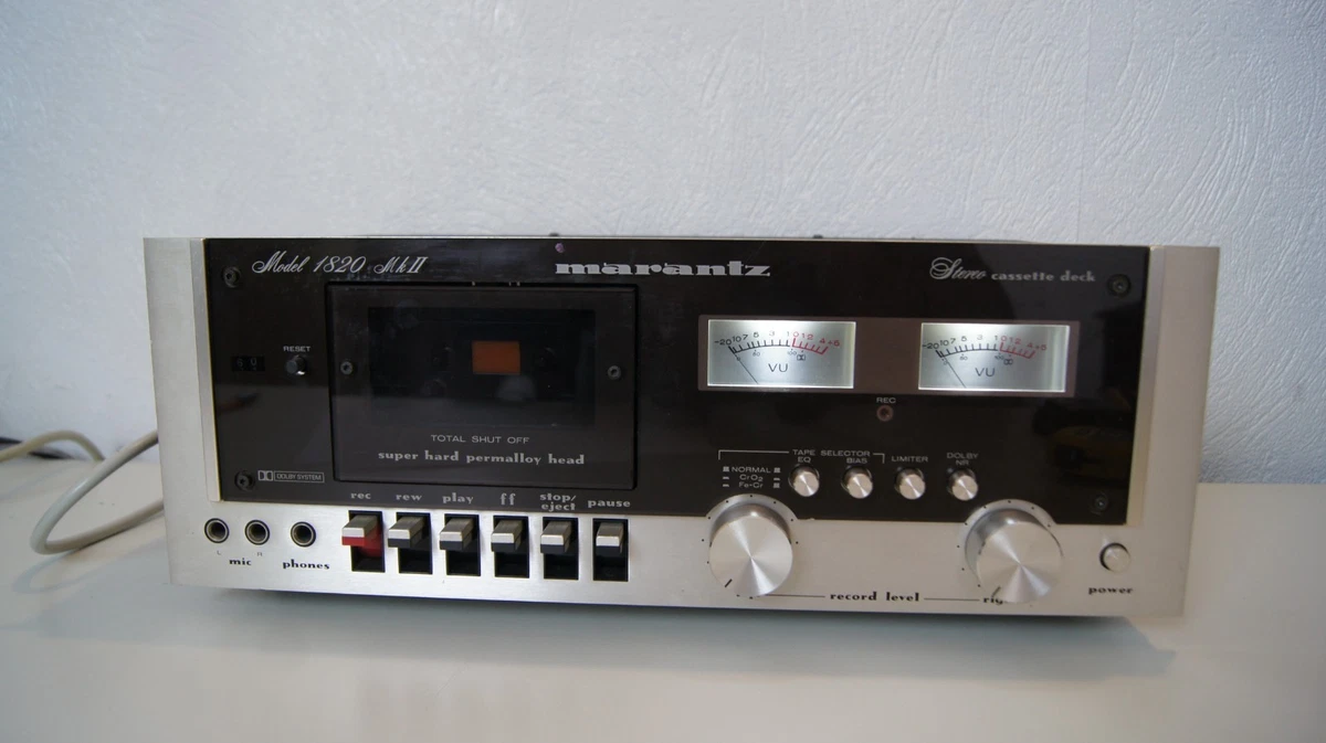 Schönes Marantz SD 140 Tapedeck Stereo Cassette Deck in champagner SD140
