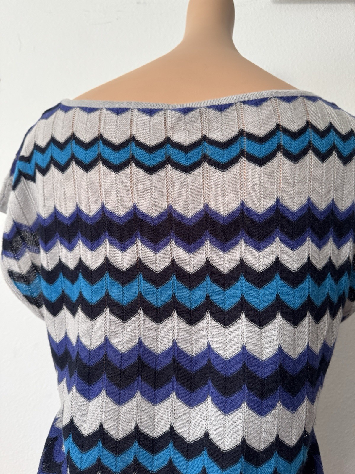 FREE PEOPLE Multi Colored Geometric Pattern Pullo… - image 5