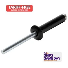 Allstar ALL18023, Set of 250 Black Aluminum Sm Hd Rivet Black 250Pk Performance