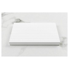 Image of Silvine 100% Recycled 5x3" White Lined Record Cards 100 Cards (553RE)
