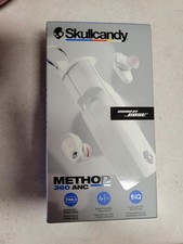 Skullcandy Method 360 Wireless Earbuds, ANC, 40Hr Battery, In-Ear, Bone