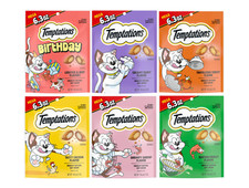 Temptations Cat Treats Mega Variety Pack Turkey Dairy Birthday Shrimp 6 PACK