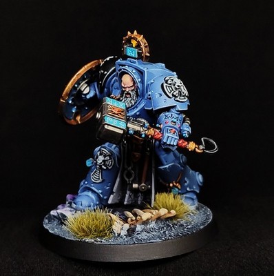 Arjac Rockfist painted Warhammer 40k Space Wolves Primaris Space