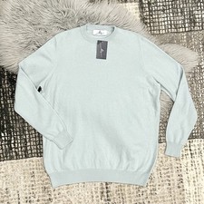 Boston Scott Golf Mens 100 Cashmere Teal Sweater LS Size XXXLarge  175 