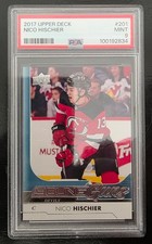 2017-18 Upper Deck Young Guns NICO HISCHIER  #201 PSA 9 MINT Rookie RC NJ Devils