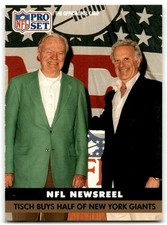 1991 Pro Set Robert Tisch/Wellington Mara New York Giants #343