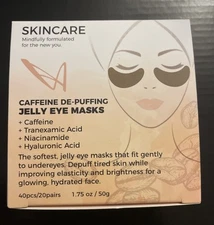 LaSplash Cosmetics Caffeine De Puffing Jelly Eye Mask. 40 Pcs/ 20 Pairs~New