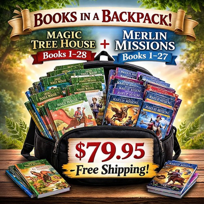 #ad Books In A Backpack Magic Tree House 1 28 amp; Merlin Missions 1 27 With Backpack $79.95