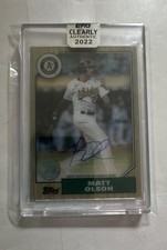 2022 Topps Clearly Authentic Autograph1987 Topps Baseball Autographs Matt Olson 
