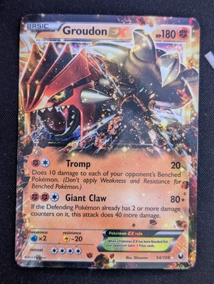 Groudon EX 54/108 Dark Explorers Holo Rare Pokemon MP | eBay