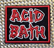 Acid Bath (band) Embroidered Patch Iron-On Sew-On US ship Sludge Metal