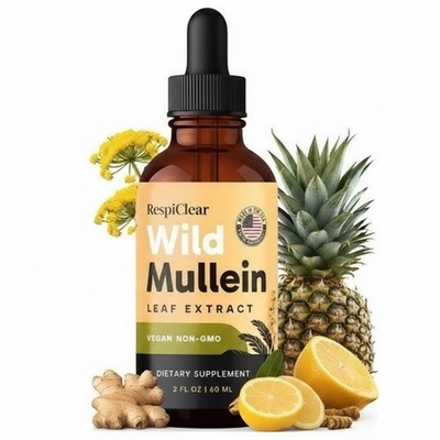 #ad #ad RespiClear Wild Mullein Leaf Extract Liquid Drops Vegan Non GMO Lemon 2 fl oz $39.99