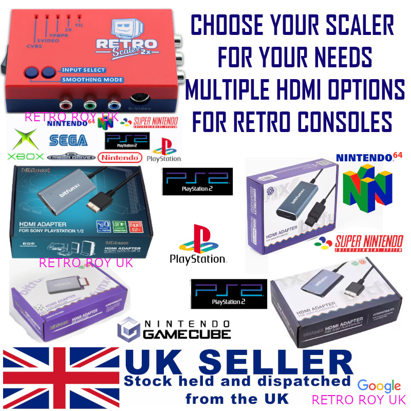 RetroScaler 2x Retro Consoles To HDMI Adapter HDMI-compatible Converter No Lag