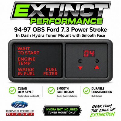 94-97 OBS Ford Truck 7.3 Power Stroke PHP Hydra Mount w/ Smooth Face