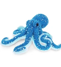 DolliBu Blue Octopus Stuffed Animal - Wild Collection Sea Animal Plush- 16 Inch