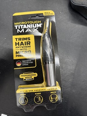 MicroTouch Titanium Max Lighted Personal Precision Trimmer - Brand New