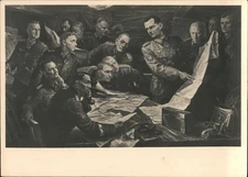 WWII Nazi Munich, Germany Gisbert Palmie: ""Vor der Schlacht"" (painting) Men