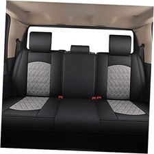 Car Seat Covers for Dodge Ram,Fit Ram 2009-2025 Rear Seat Cover,Black-Grey