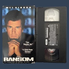 Ransom (VHS, 1997) Mel Gibson. Very Good Condition. Free Shipping!