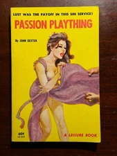 Passion Plaything John Dexter A Leisure Book Greenleaf 1960s Vtg PB BK